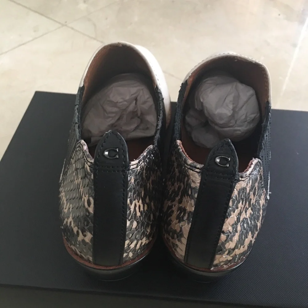Coach White and Black Ankle Booties - Picture 4 of 5